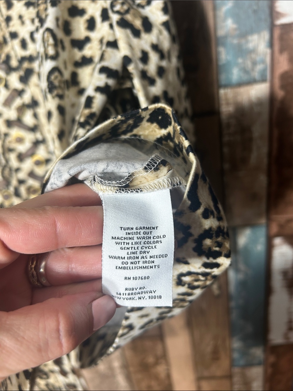 Ruby Rd. Leopard Print shacket Cream & Black - Picture 12 of 16